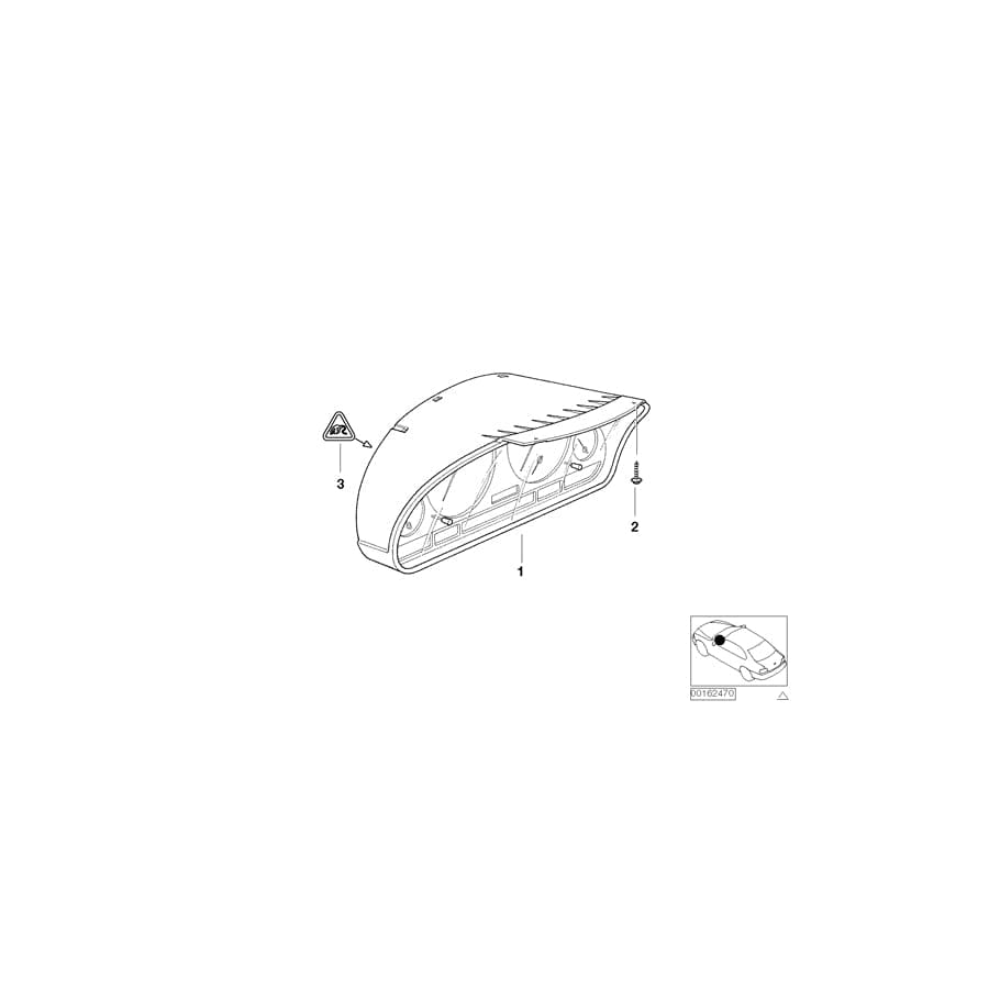 Genuine BMW 62116985671 E46 Instruments Combination Uncoded MPH (Inc. 325Ci, 328Ci & 320Ci) | ML Performance UK Car Parts