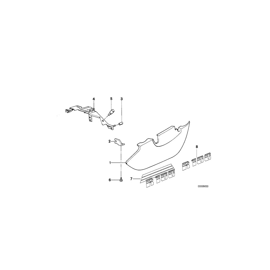 Genuine BMW 46631452436 Battery Cover Right Prime Coated (Inc. R 65 RT) | ML Performance UK Car Parts