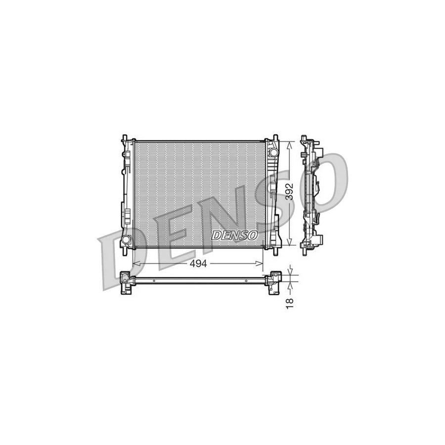 Denso DRM23079 Drm23079 Engine Radiator For Renault Twingo Ii Hatchback | ML Performance UK