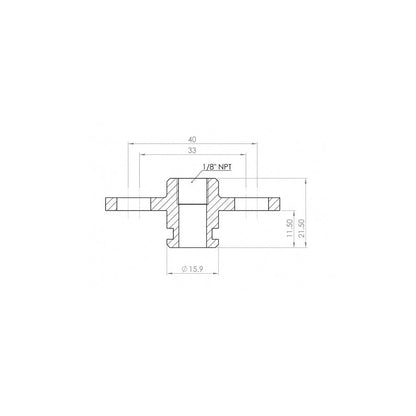 Go Fast Bits 5753 Fuel Rail Adaptor For Mitsubis