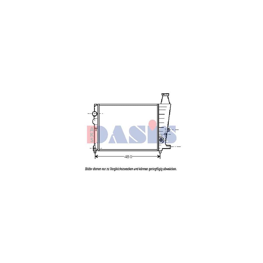 AKS Dasis 060080N Engine Radiator For Citroën Bx | ML Performance UK