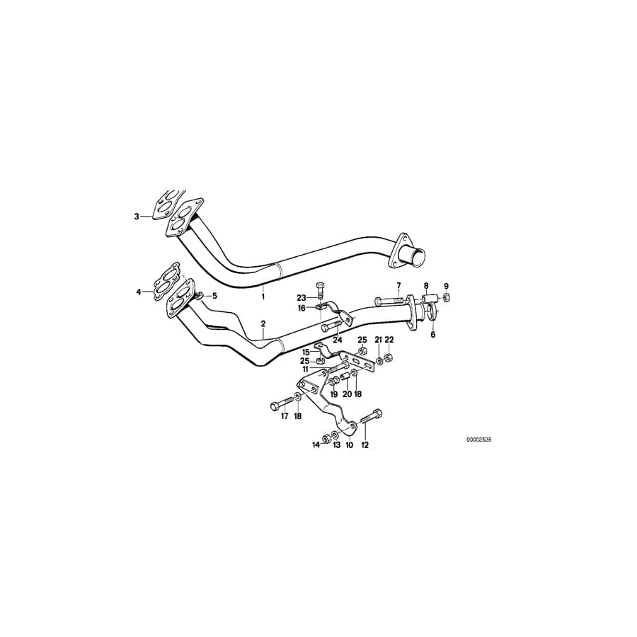 Genuine BMW 18111723844 E21 Gasket Asbestos Free (Inc.  & 315) | ML Performance UK Car Parts