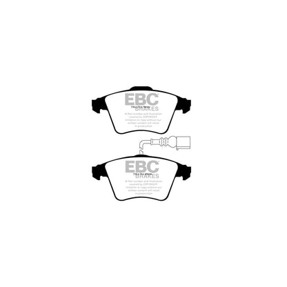 EBC PD03KF1403 VW Touareg Yellowstuff Front Brake Pad & Plain Disc Kit - ATE Caliper 2 | ML Performance UK Car Parts