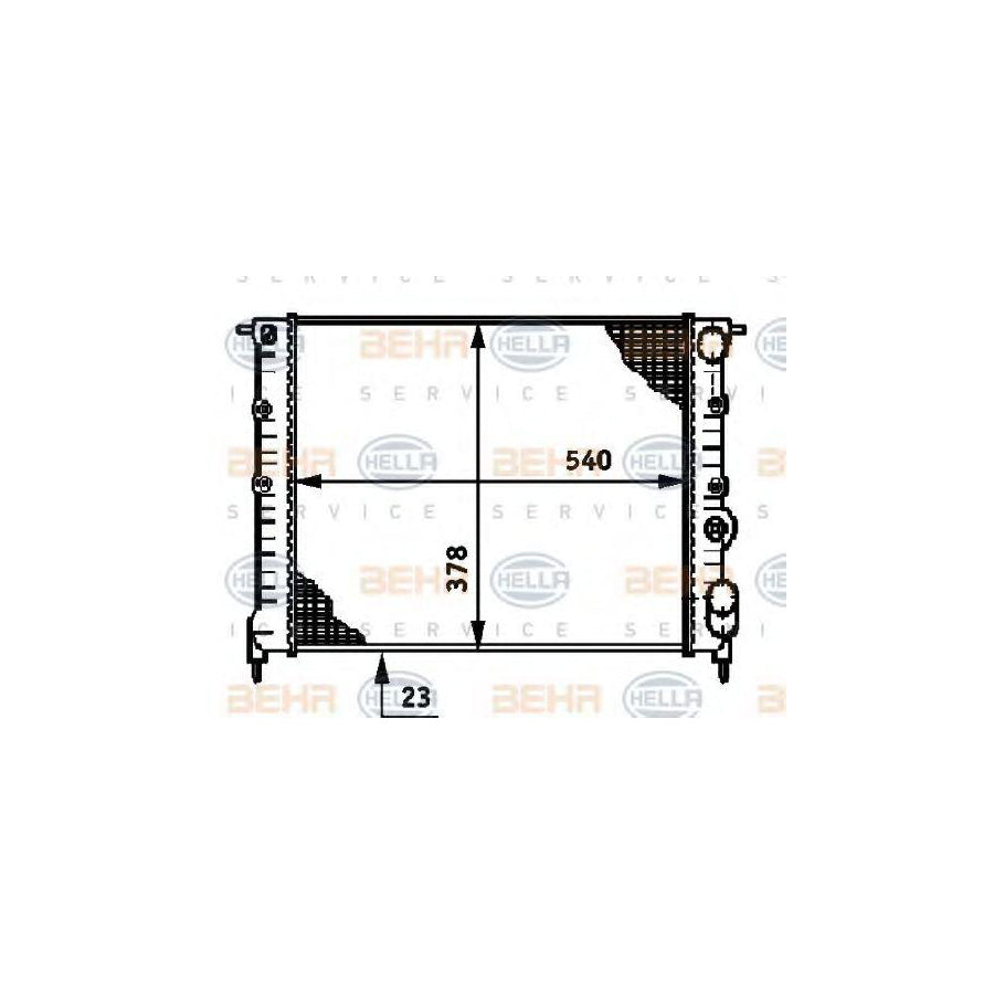 Hella 8MK 376 720-431 Engine Radiator