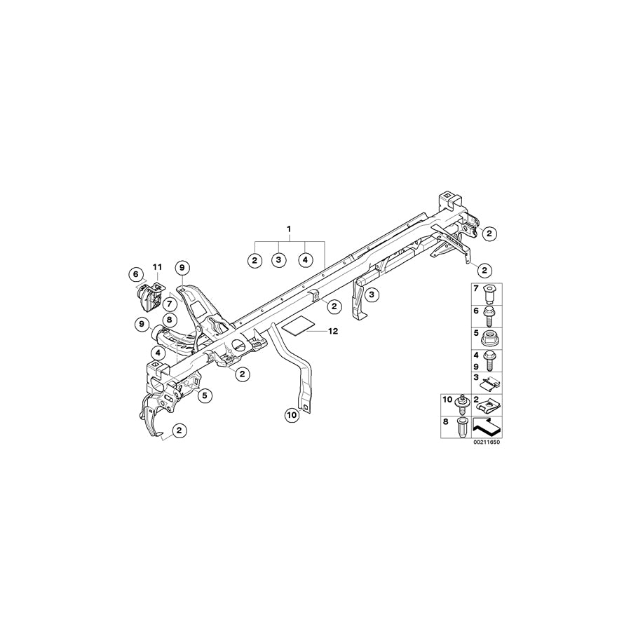 Genuine BMW 41617068713 F10 E93 F11 Combination Allen Bolt M8X16 (Inc. 320i, M550dX & 535iX) | ML Performance UK