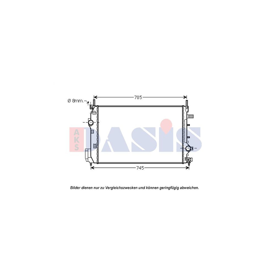 AKS Dasis 190014N Engine Radiator For Saab 9-3 | ML Performance UK