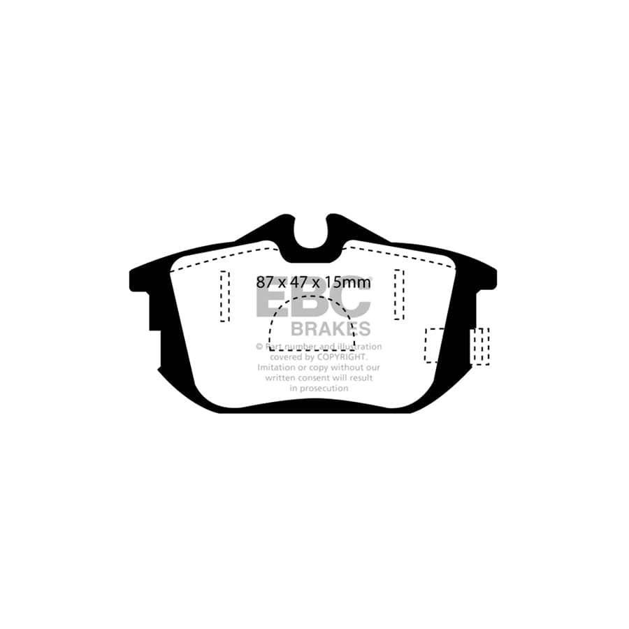 EBC PD11KR029 Mitsubishi Smart Greenstuff Rear Brake Pad & GD Disc Kit - Girling/TRW Caliper (Inc. Colt & Forfour W454) 2 | ML Performance UK Car Parts