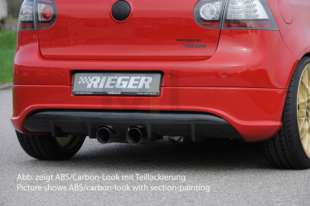 Rieger 00099164 VW Mk5 Golf Rear Diffuser 1 | ML Performance UK Car Parts