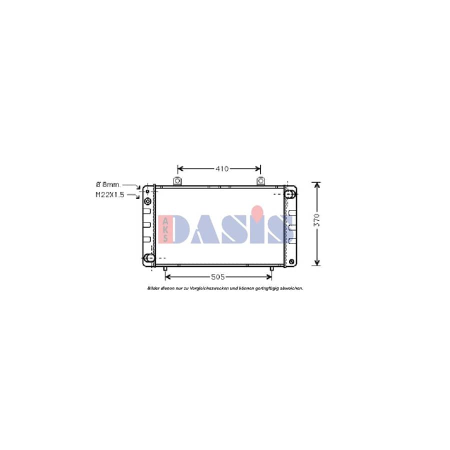 AKS Dasis 190040N Engine Radiator For Saab 900 | ML Performance UK