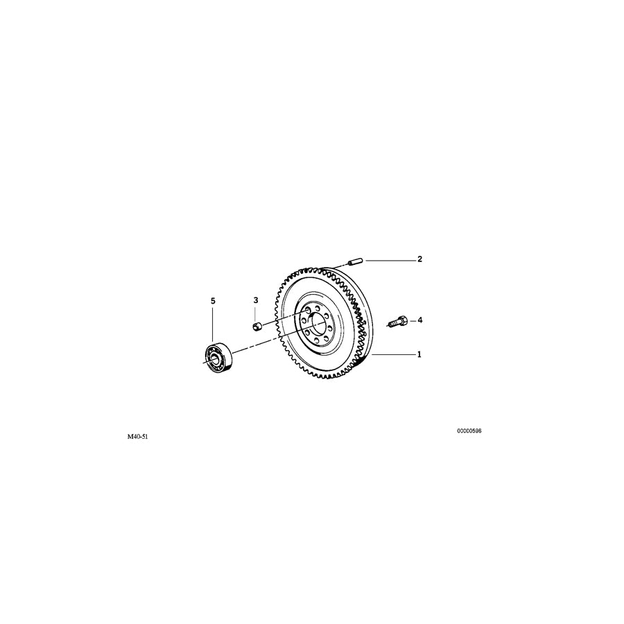 Genuine BMW 11221417557 Twin Mass Flywheel S50B30+B32 GR.N (Inc. E36 M3 Gr.N) | ML Performance UK Car Parts