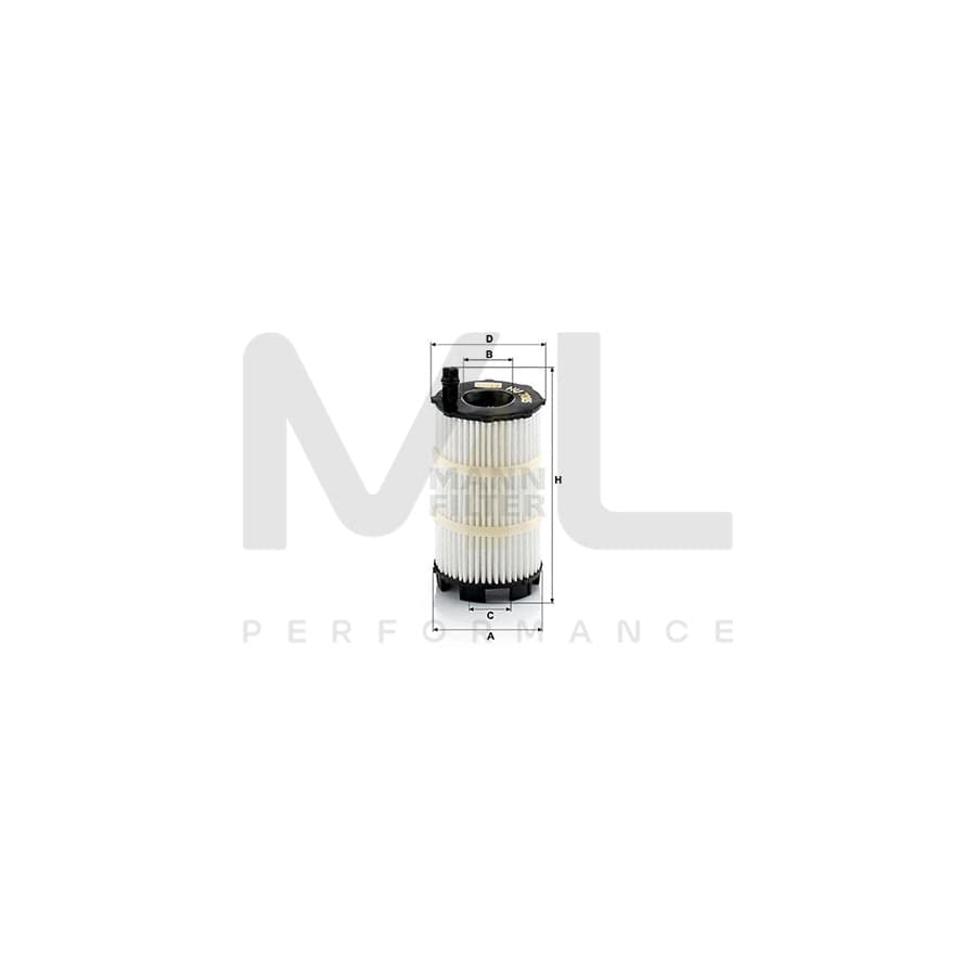 MANN-FILTER HU 7005 x Oil Filter with seal, Filter Insert | ML Performance Car Parts