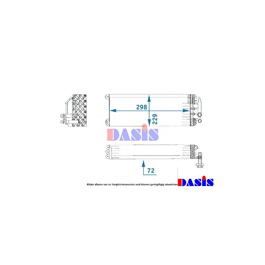 AKS Dasis 122170N Air Conditioning Evaporator Suitable For Mercedes-Benz 190 (W201) | ML Performance UK