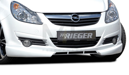 Rieger 00058951 Opel Corsa D Front Splitter 1 | ML Performance UK Car Parts