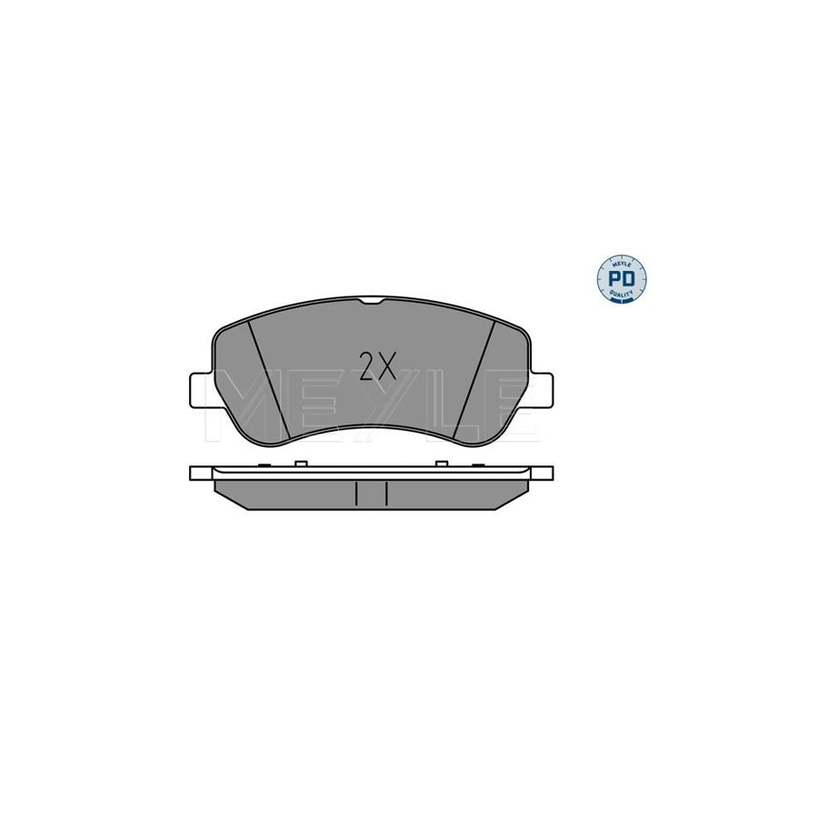 Meyle 025 248 6720/Pd Brake Pad Set