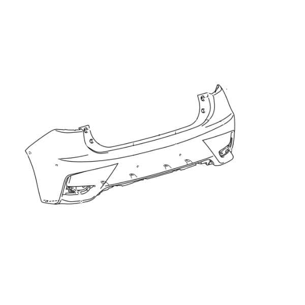 Genuine Lexus 52159-76908 CT Phase 1 Premier/Sport Rear Bumper Cover