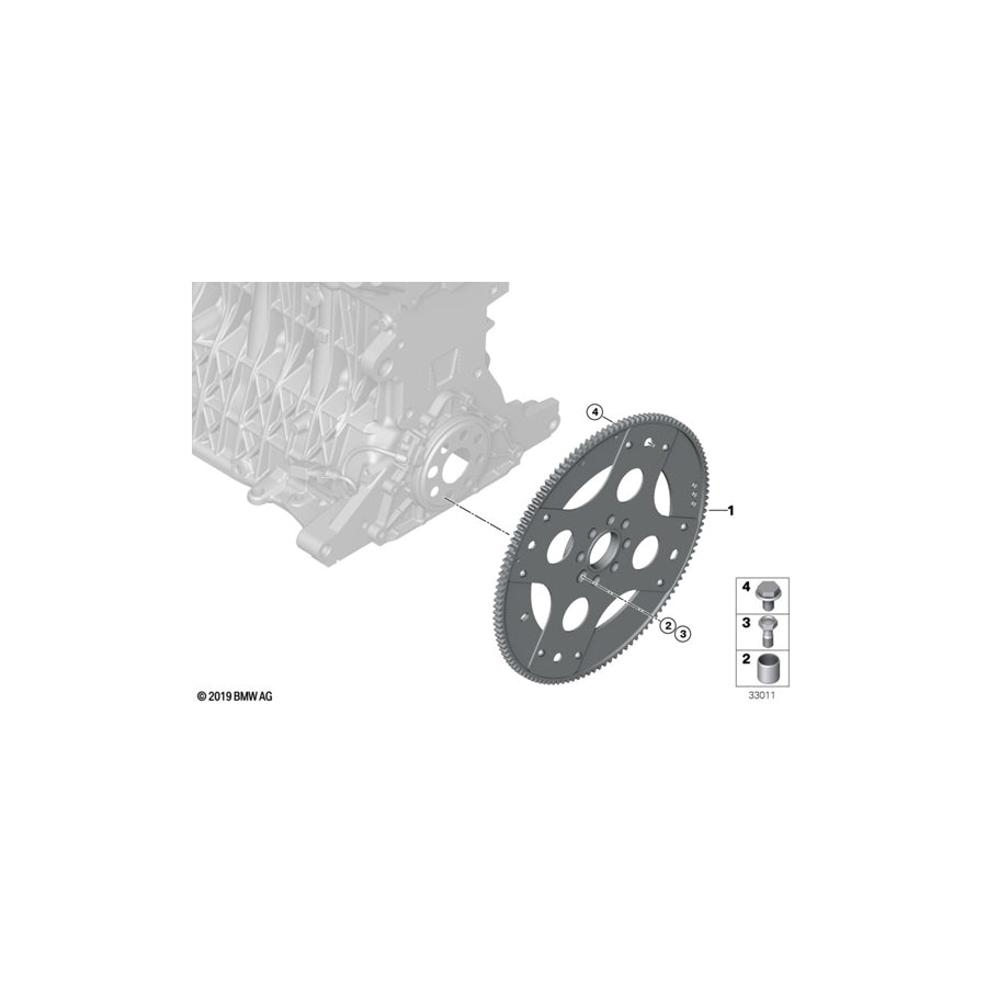 Genuine BMW 11227560552 E64 E61 Flywheel Automatic (Inc. Phantom, & 750i) | ML Performance UK Car Parts