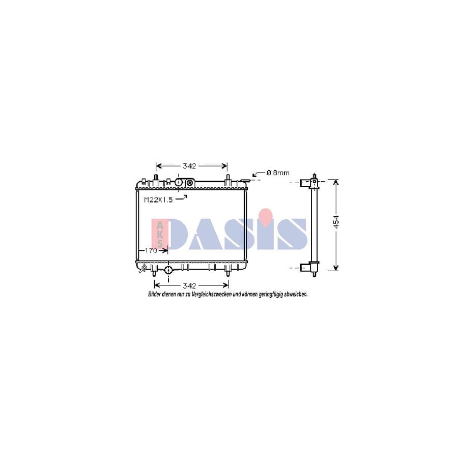 AKS Dasis 160700N Engine Radiator | ML Performance UK