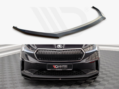 Maxton Design SK-EN-1-FD1T Front Splitter V.1 Skoda Enyaq IV (2020-) | ML Performance UK Car Parts