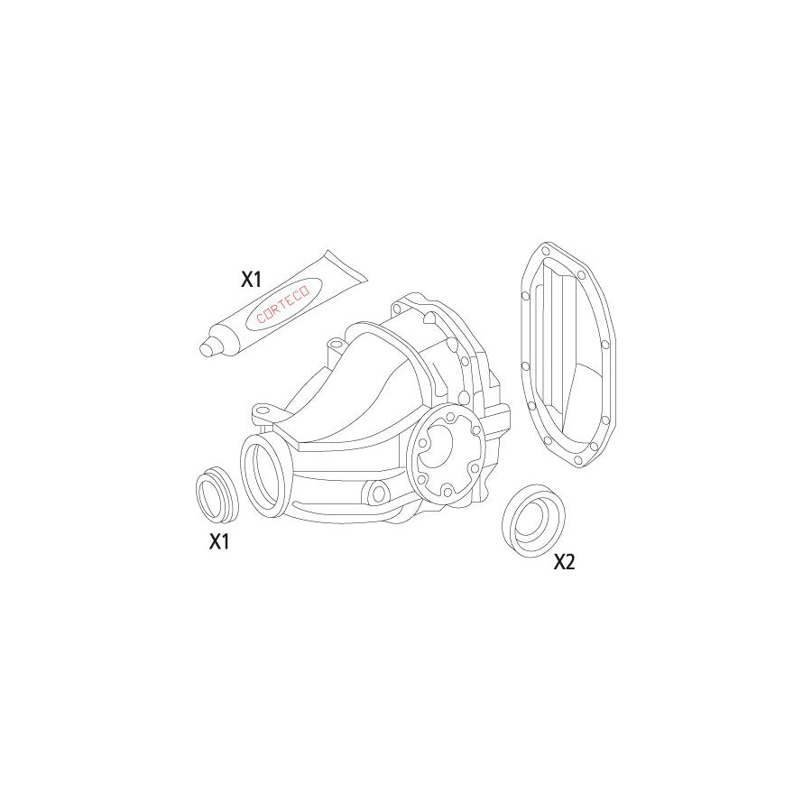 Corteco 19535815 Gasket Set, Differential | ML Performance UK