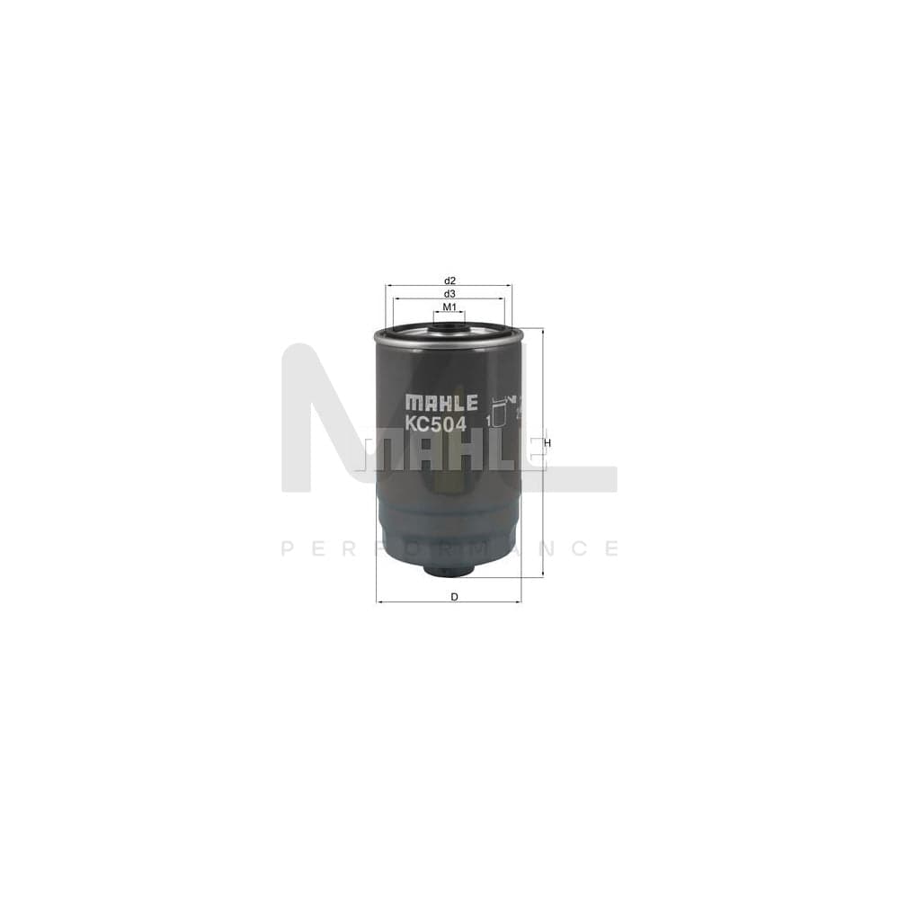 MAHLE ORIGINAL KC 504 Fuel filter Spin-on Filter | ML Performance Car Parts