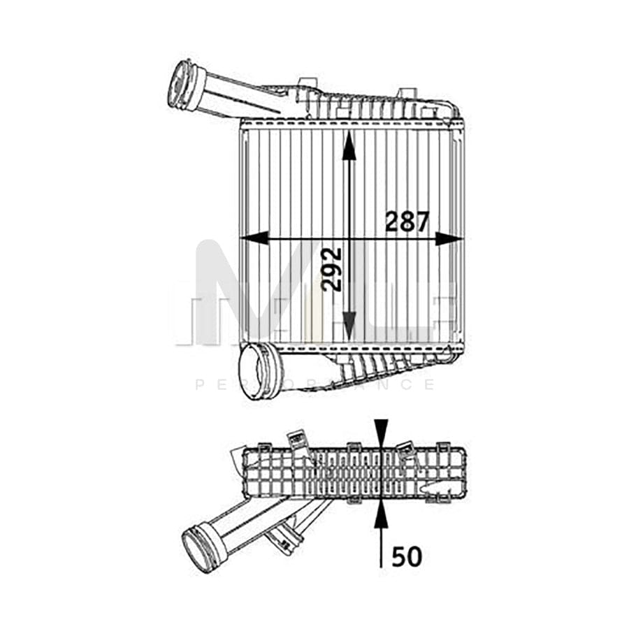 MAHLE ORIGINAL CI 142 000P Intercooler | ML Performance Car Parts