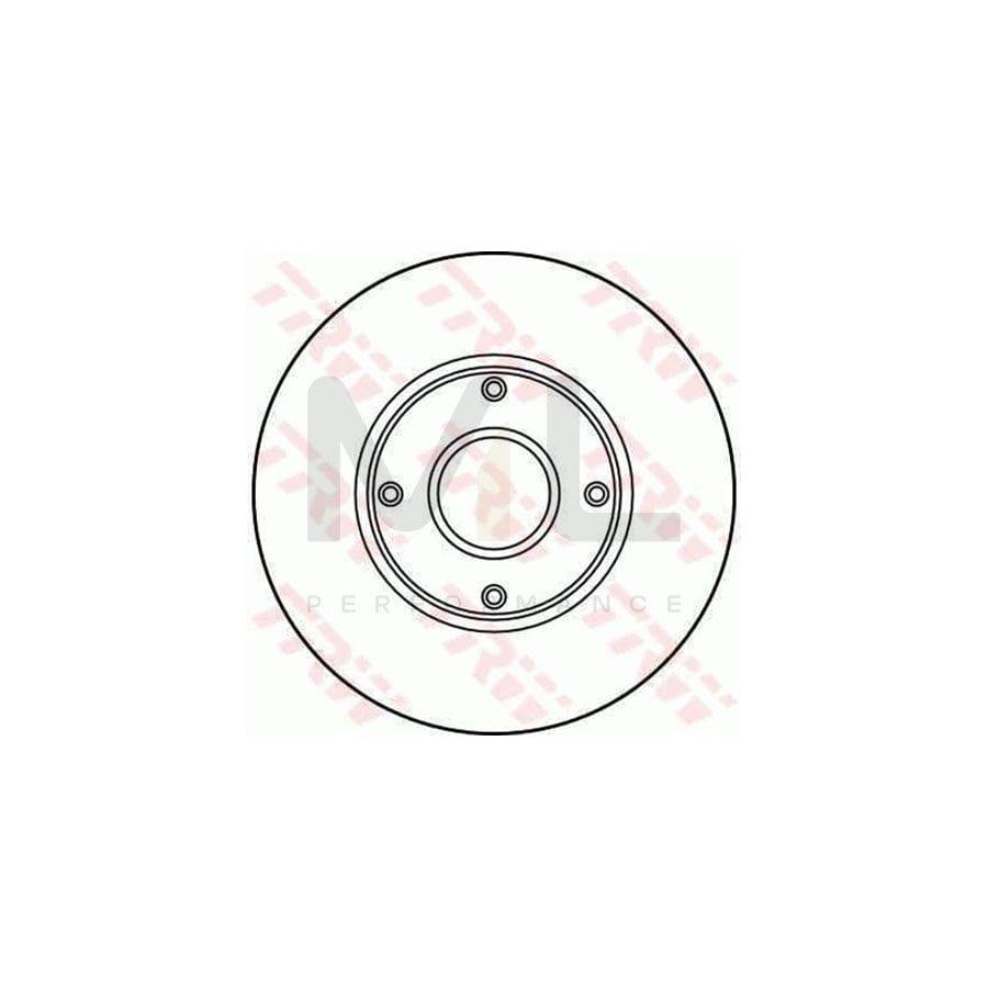 TRW DF2713 Brake Disc for DAIHATSU Charade II Hatchback (G11, G30) Solid | ML Performance Car Parts