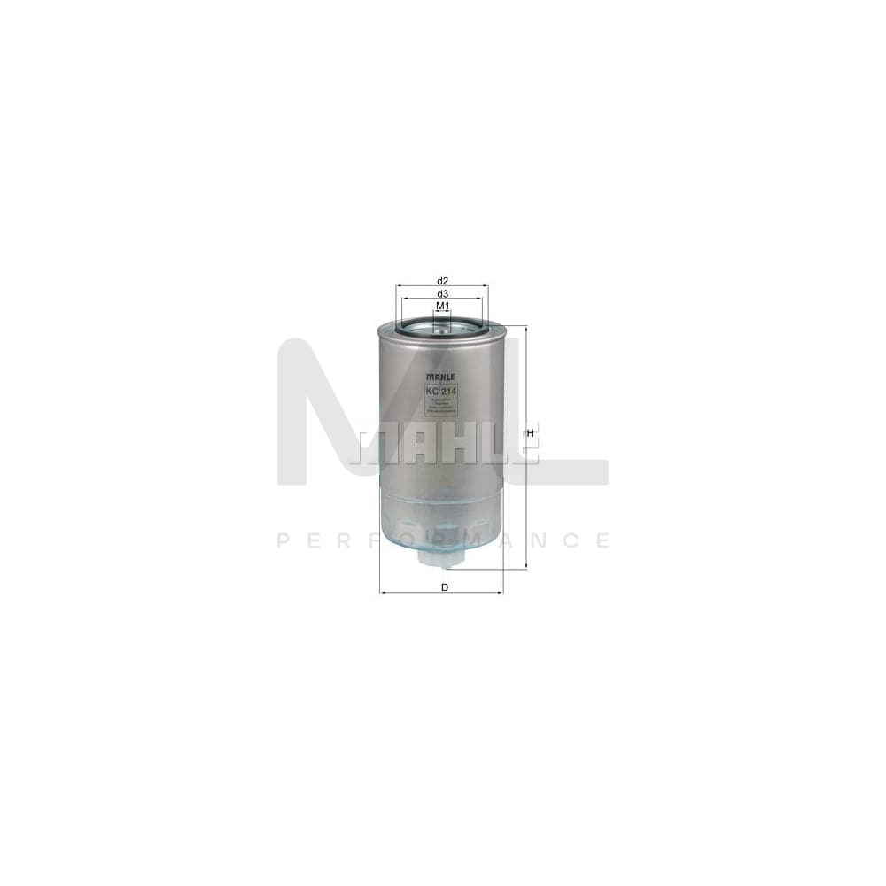 MAHLE ORIGINAL KC 214 Fuel filter Spin-on Filter | ML Performance Car Parts