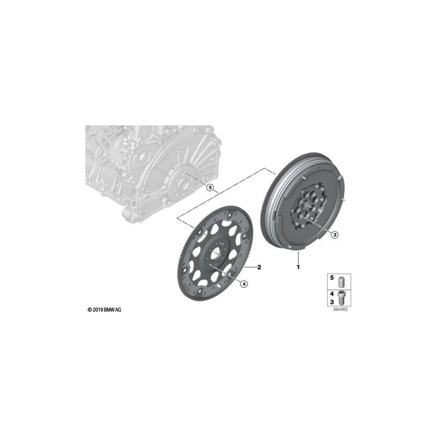 Genuine BMW 11228612144 G29 G01 G11 Flywheel Automatic (Inc. 740dX, X5 30dX & 840dX) | ML Performance UK Car Parts