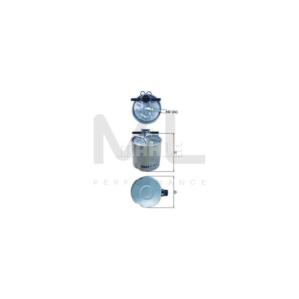 MAHLE ORIGINAL KL 440/40 Fuel filter In-Line Filter | ML Performance Car Parts