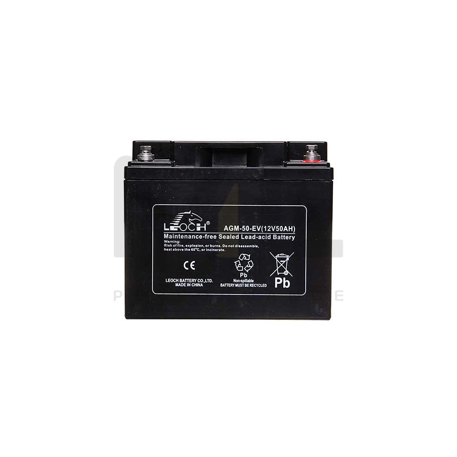 Leoch AGM Sealed Deep Cycle Battery 12V 50Ah | ML Performance UK Car Parts