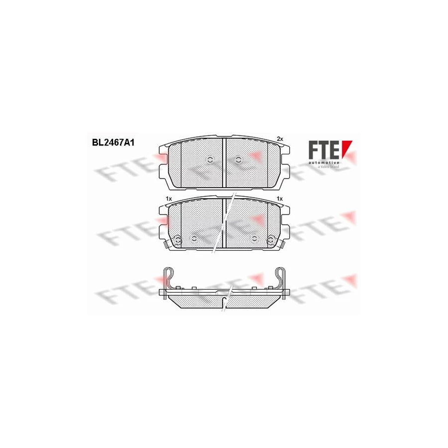 Fte BL2467A1 Brake Pad Set For Hyundai Terracan (Hp) | ML Performance UK Car Parts