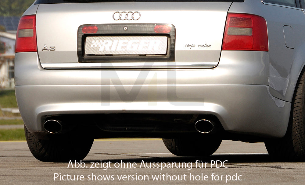 Rieger 00055317 Audi 4B A6 Rear Diffuser - S6-Look 1 | ML Performance UK Car Parts