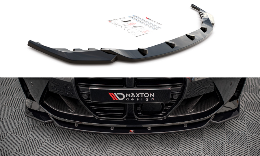 Maxton Design BM-4-G82-M-FD2T Front Splitter V.2 BMW M3 G80 & M4 G82 | ML Performance UK Car Parts