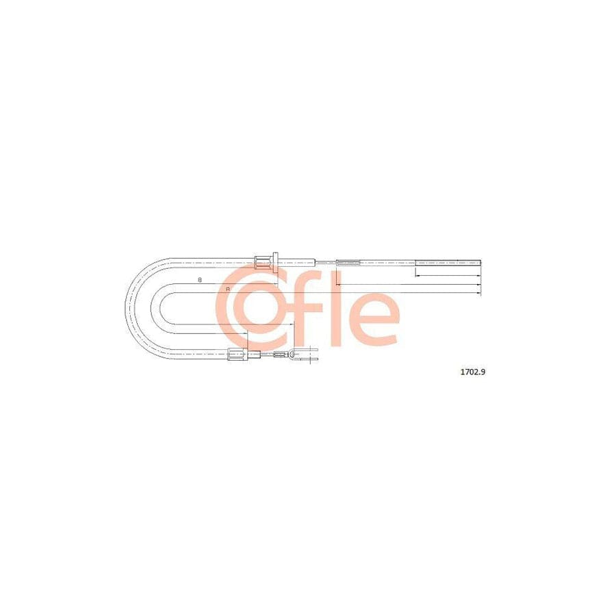 Cofle 92.1702.9 Clutch Cable For Iveco Daily