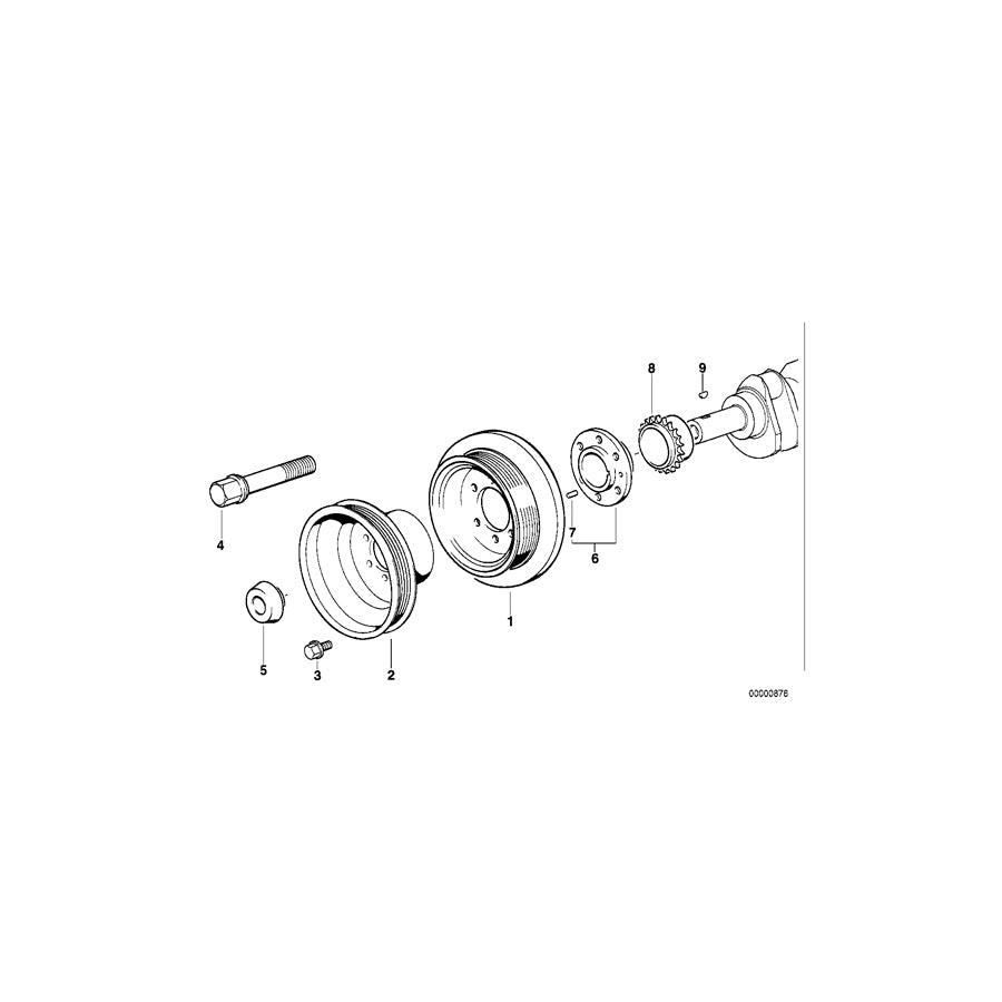 Genuine BMW 11232245345 E36 Vibration Damper (Inc. 318tds) | ML Performance UK Car Parts