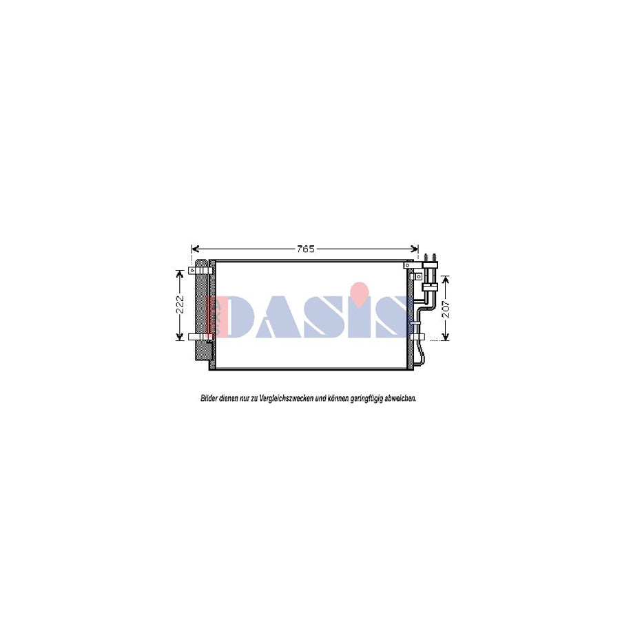 AKS Dasis 510091N Air Conditioning Condenser For Kia Carens | ML Performance UK