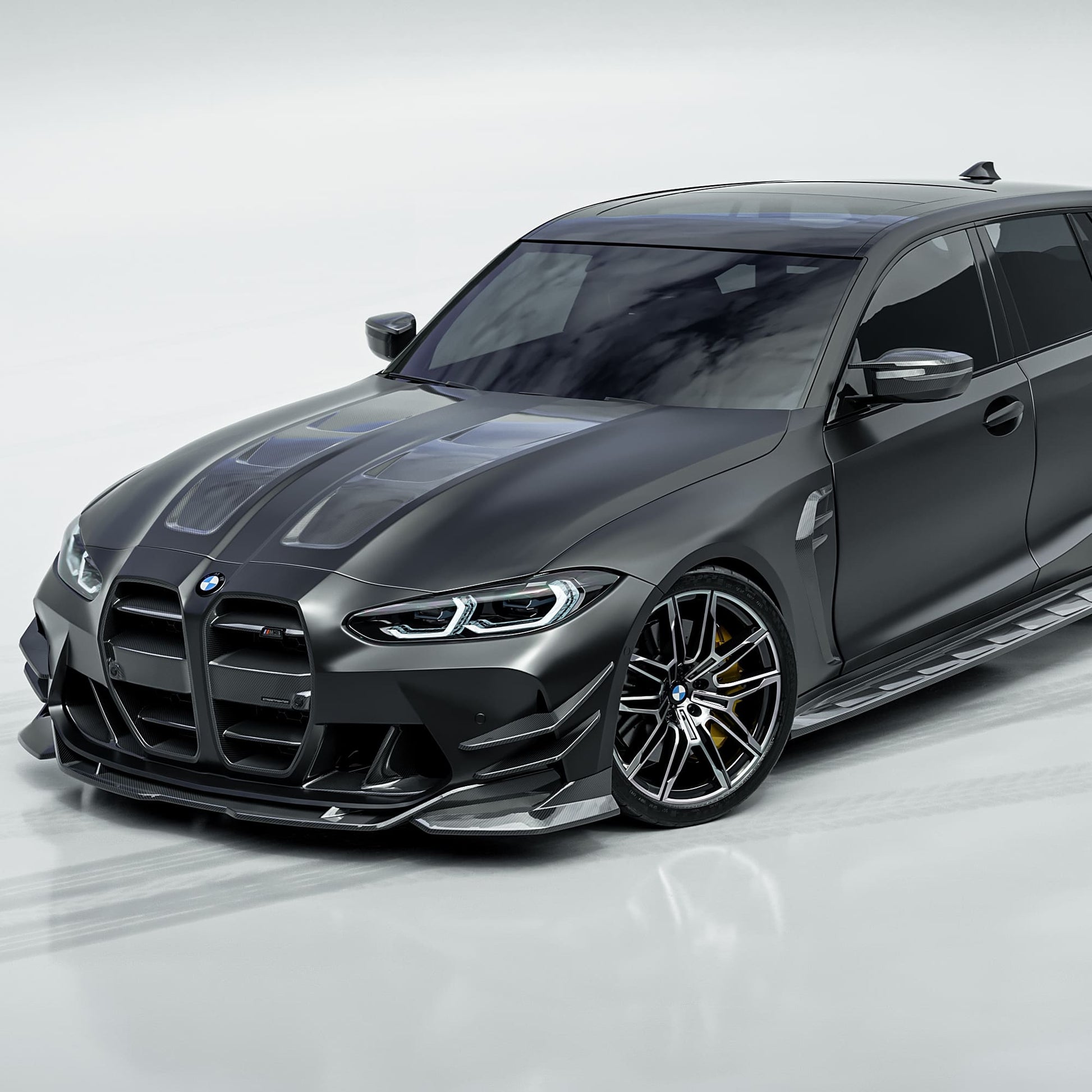 MANHART CARBON FRONT SPOILER STREETFIGHTER FOR BMW G8X M3 / M4 (COMPETITION / CSL)