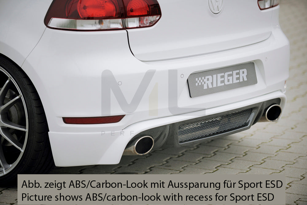 Rieger 00059526 VW Mk6 Golf GTI Rear Diffuser 1 | ML Performance UK Car Parts