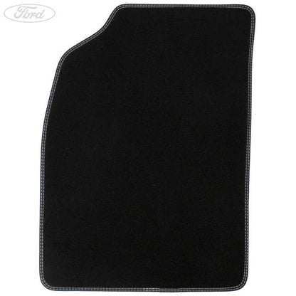 GENUINE FORD 1866726 KA FRONT FLOOR MATS SET BLACK ACCENT VELOUR 2008-2016 | ML Performance UK