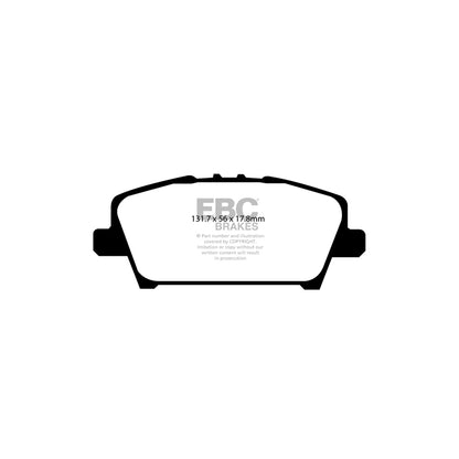 EBC DP41901R Honda Civic Yellowstuff Front Brake Pads - TRW Caliper 2 | ML Performance UK Car Parts