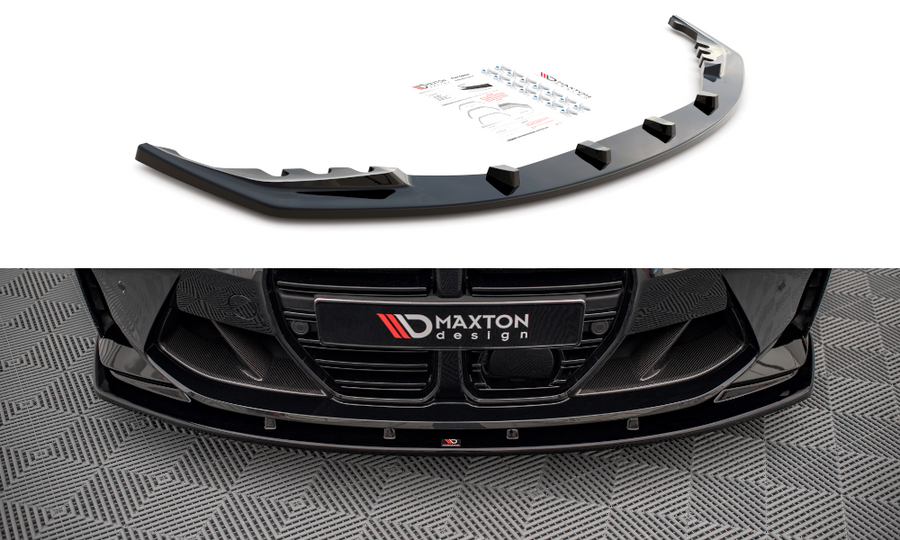 Maxton Design BM-4-G82-M-FD1T Front Splitter V.1 BMW M4 G82 | ML Performance UK Car Parts