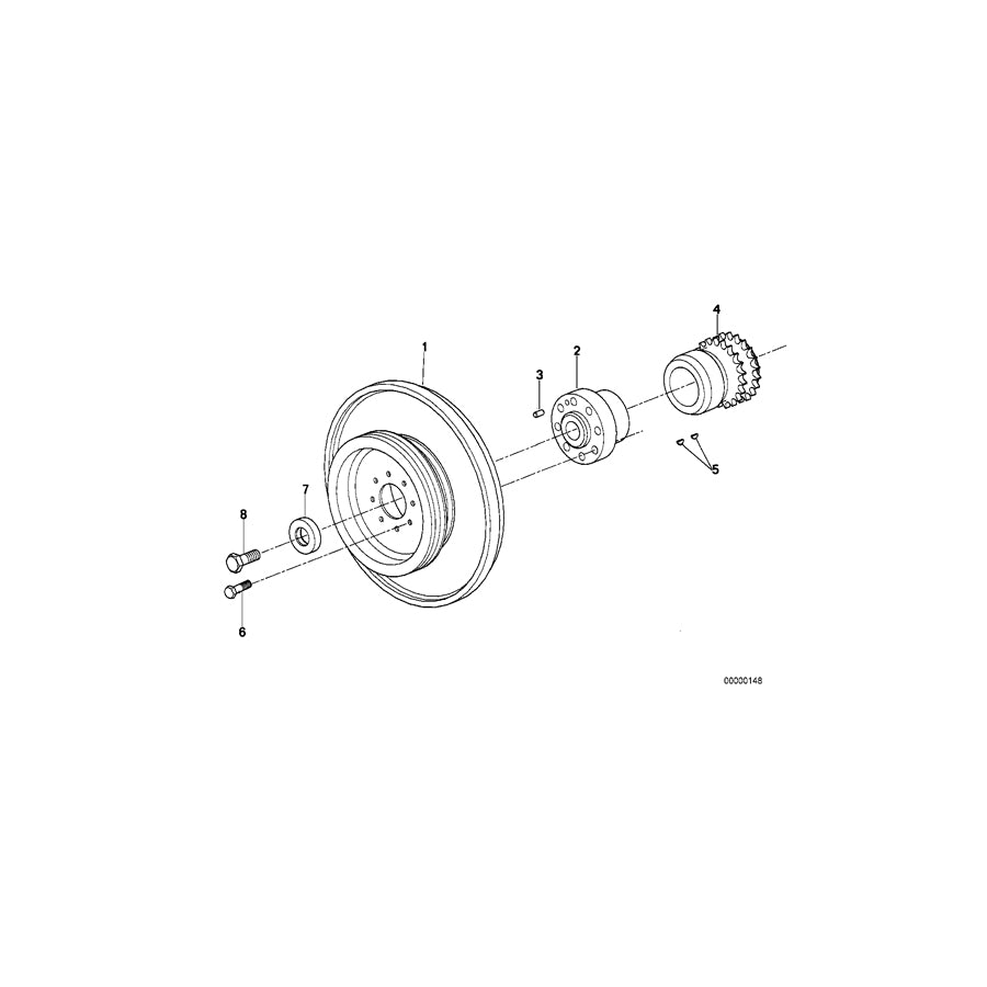 Genuine BMW 11231710301 E32 E31 Hub (Inc. 850CSi, 750iL & 850Ci) | ML Performance UK Car Parts