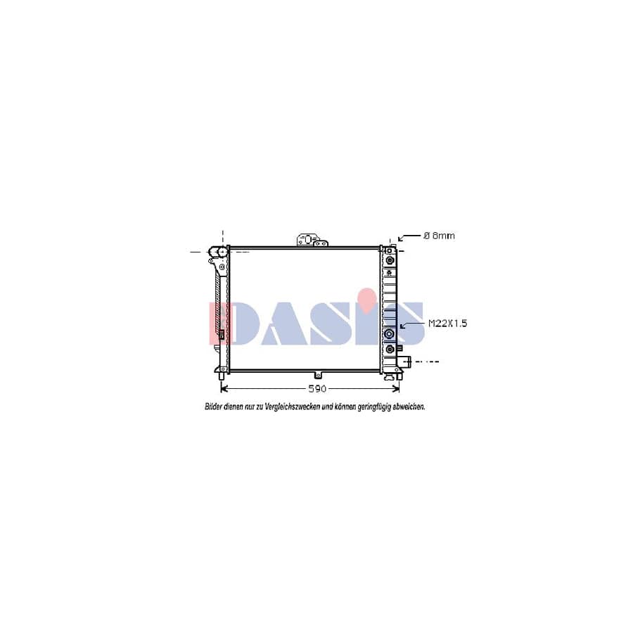 AKS Dasis 190220N Engine Radiator For Saab 9000 | ML Performance UK