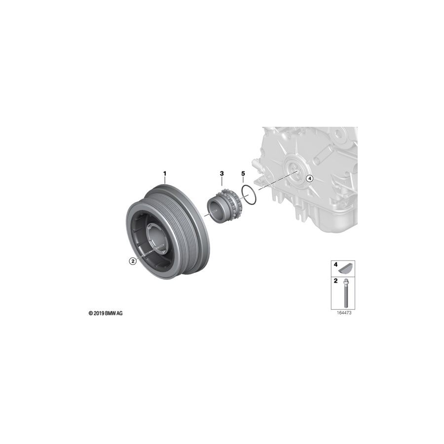 Genuine BMW 11232248520 E38 Vibration Damper (Inc. 730d) | ML Performance UK Car Parts