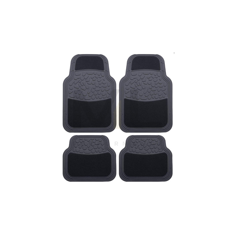 POLGUM DN101c Floor mat set Elastomer, Front and Rear, Quantity: 4, Black | ML Performance Car Parts