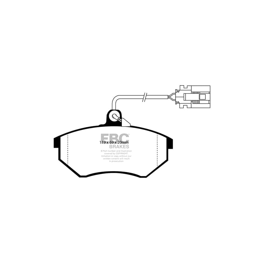 EBC PDKF2088 VW Ultimax Front Brake Pad & Plain Disc Kit - Girling/TRW Caliper (Inc. Corrado, Golf, Passat, Vento) 2 | ML Performance UK Car Parts