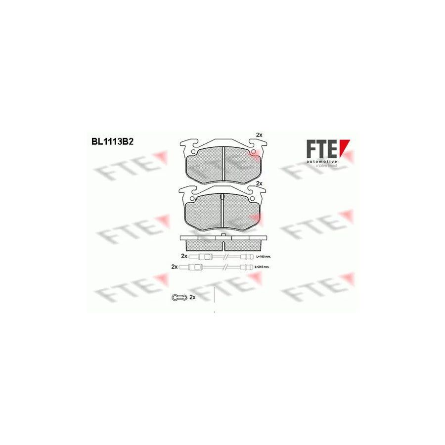 Fte BL1113B2 Brake Pad Set | ML Performance UK Car Parts