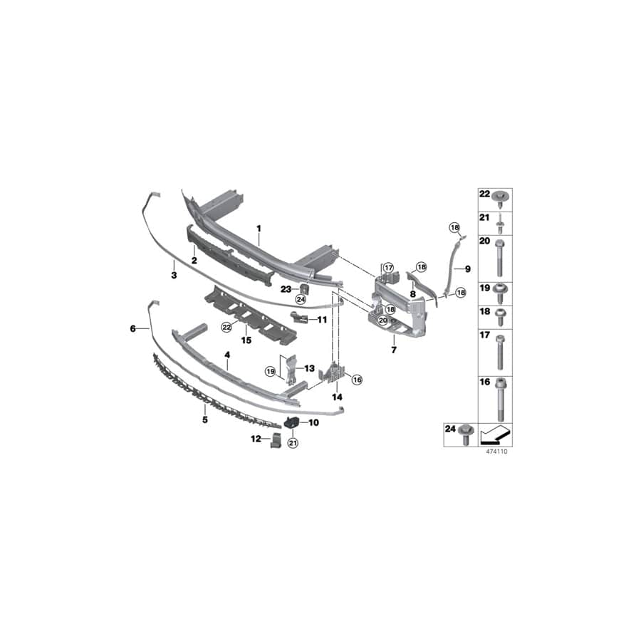 Genuine BMW 51647357218 G12 Adaptor Right (Inc. M760iX & M760LiX) | ML Performance UK Car Parts