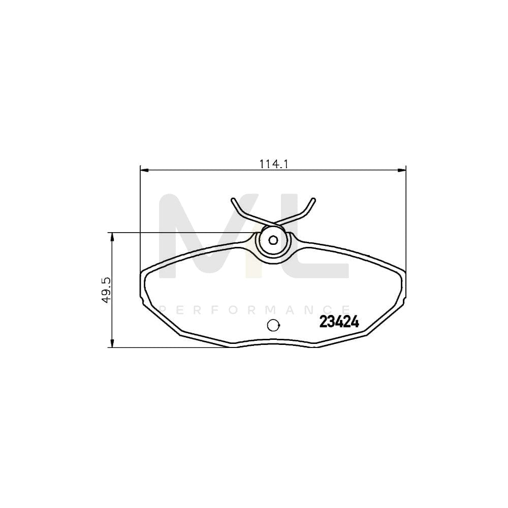 Hella 8DB 355 018-561 Brake Pad Set Not Prepared For Wear Indicator, With Brake Caliper Screws | ML Performance Car Parts