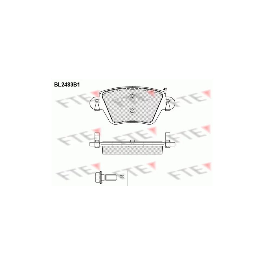 Fte BL2483B1 Brake Pad Set | ML Performance UK Car Parts